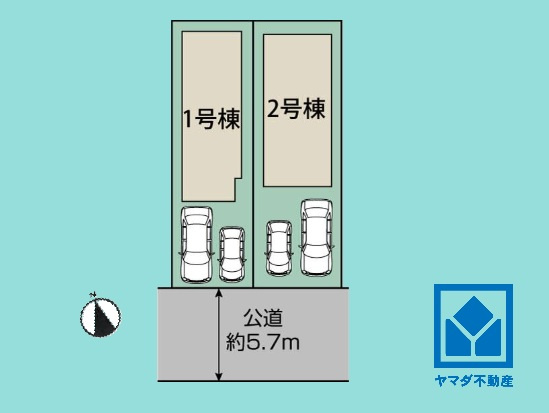 尼崎市神田中通８丁目１期の区画図