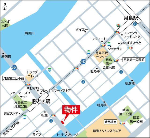 リア・マンシオン晴海の地図