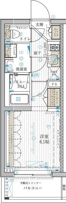 ブライズ高砂の間取り|間取りです。