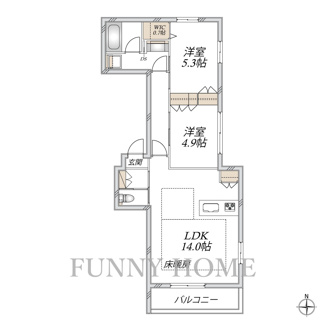【間取り】 | Tarufu三軒茶屋