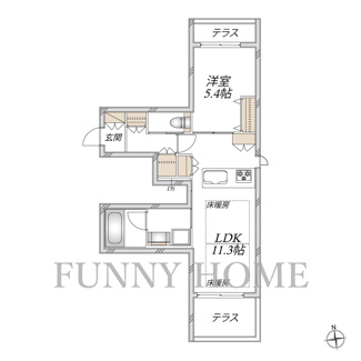 【間取り】 | (仮)代沢1丁目メゾン