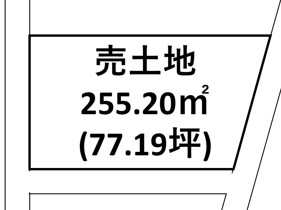 上本町売土地の土地図