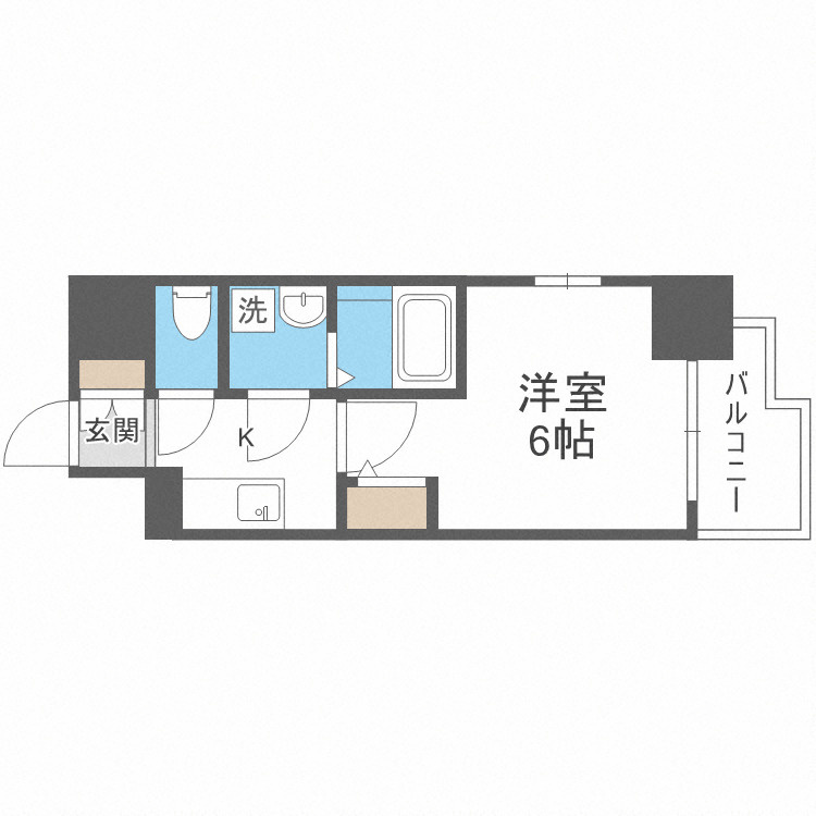 エスリード大阪ドームCERCAの間取り