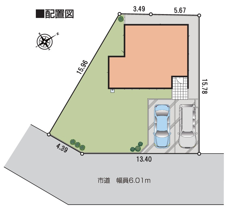 四街道市みそら４丁目の区画図