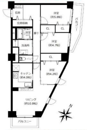 メゾン新御影の間取り