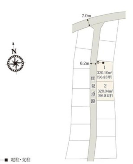 【区画図】 | 比企郡滑川町月輪　クライン　新築戸建　全2棟　1号棟