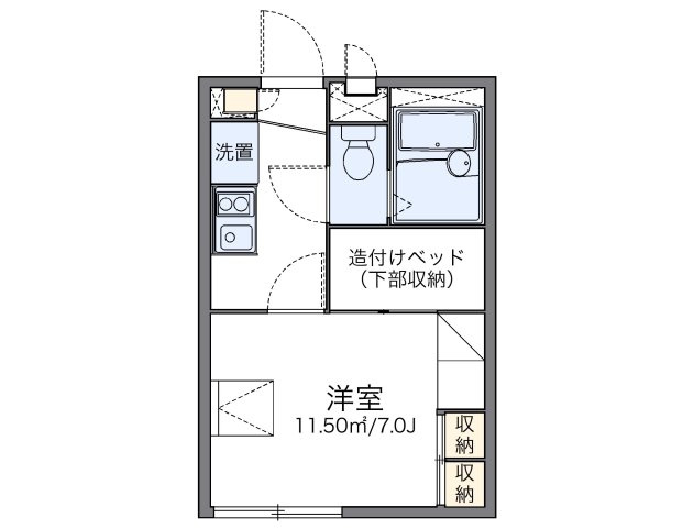 レオパレスエムエムの間取り