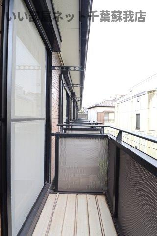 ラ・セゾンのバルコニー|陽当たり良好なバルコニーです