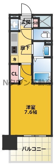 【間取り】 | プレサンス名古屋STATIONディーヴァ | 間取りです。