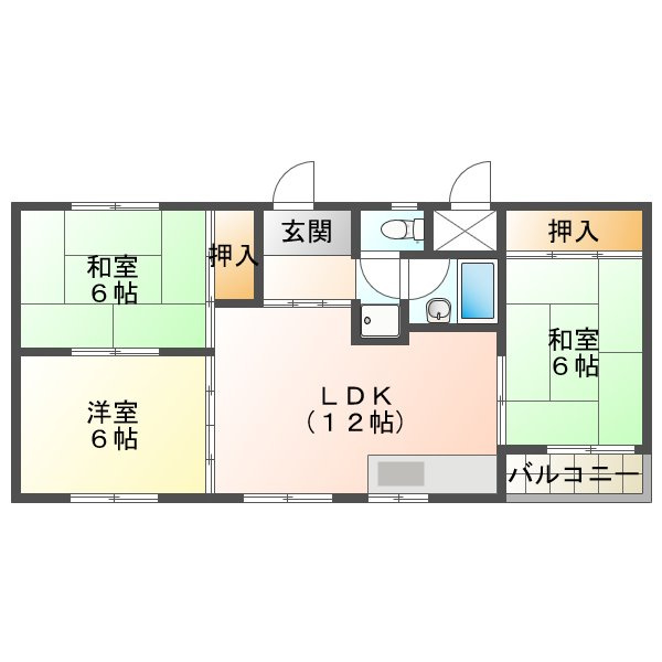 メゾンド上高丸の間取り