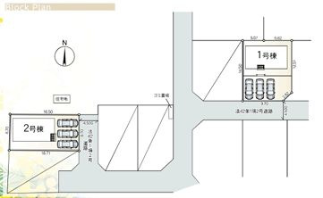 秦野市堀西第27　新築一戸建て　2号棟の区画図|配置図