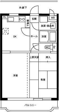 【間取り】 | ベル・コーポ・ハシモト | ベル・コーポ・ハシモトの間取り