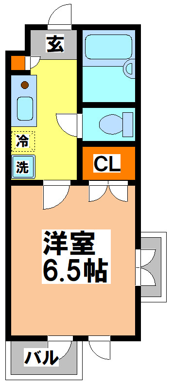 武蔵野市西久保２丁目の賃貸マンションの間取り