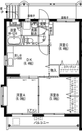 【間取り】 | シャルマン・ユミ | シャルマン・ユミの間取り