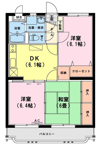 【間取り】 | ユーミーいちまるIII | 間取り図