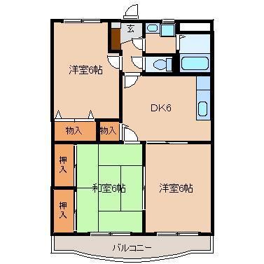 【間取り】 | コンフォートII | コンフォートIIの間取り