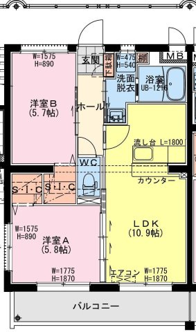 【間取り】 | K・キクロスＴ＆II | K・キクロスＴ＆IIの間取り
