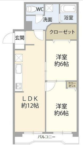 杉並区高円寺南１丁目の賃貸マンションの間取り
