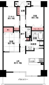 グレイスビュー六甲山手の間取り|六甲エリアのゆったり暮らせる閑静な住宅地♪