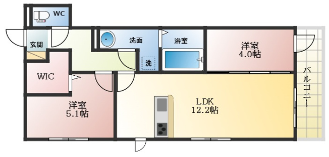 【間取り】 | エスポワール古市