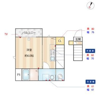 ベレガンス松戸Ⅵの間取り