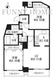 【間取り】 | レジディア三軒茶屋Ⅱ