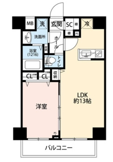 【間取り】 | プレール・ドゥーク浅草Ⅴ | 間取りです。