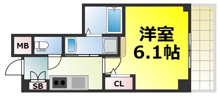 【間取り】 | エステムプラザ難波WESTリバークロス 仲介手数料無料