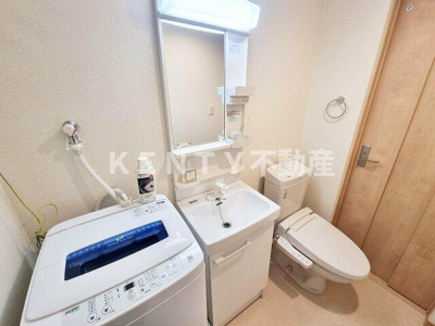 【洗面所】 | エムキューブ南蒲田 | コンパクトで使いやすい洗面所