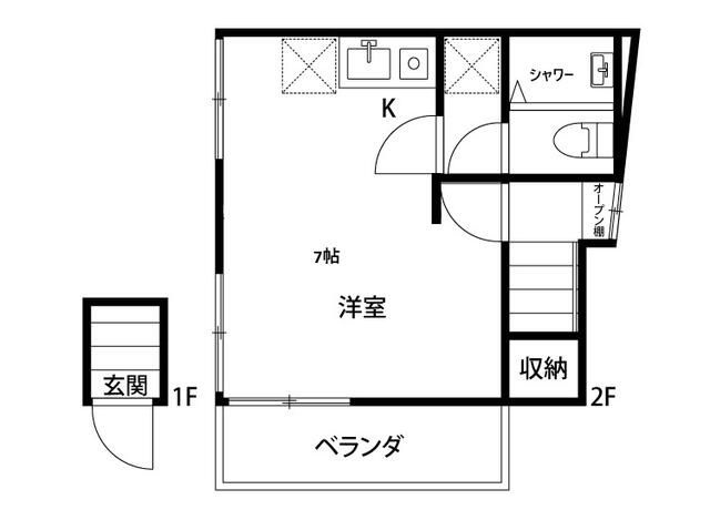 ＨＯＵＳ西小山（ハオスニシコヤマ）の間取り|間取りです。