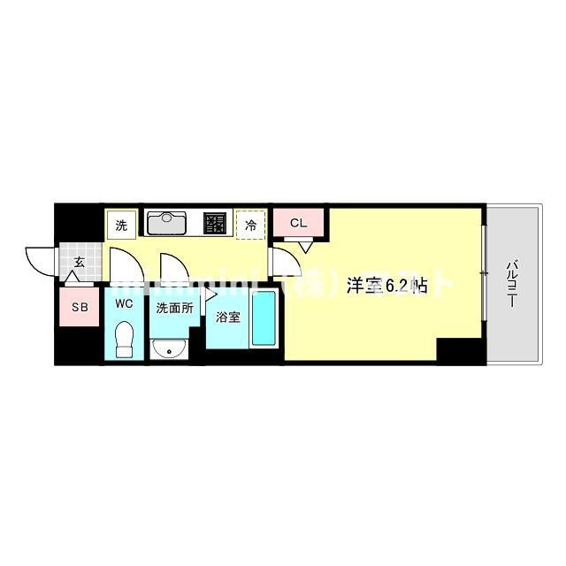 プレサンス天王寺デルニエの間取り
