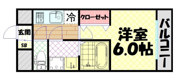 【間取り】 | クレアグレイス岸里