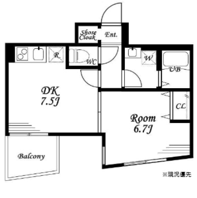 梅ヶ丘CUBEの間取り|間取りです。