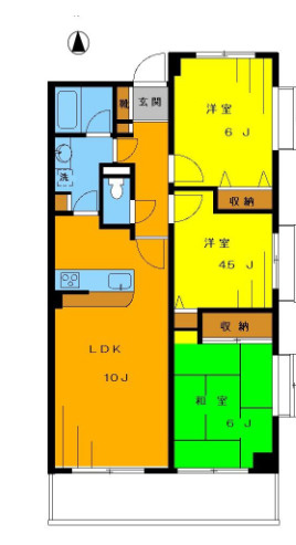 【間取り】 | ライオンズマンション中野桃園