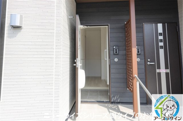 加古川市加古川町友沢のアパートの玄関|※パース写真