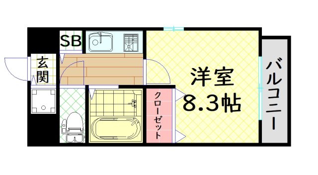 【間取り】 | プレサンス西心斎橋