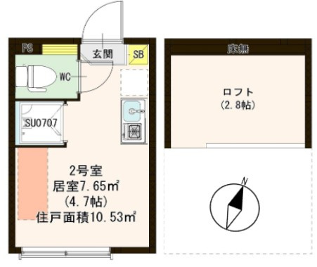 ハーモニーテラス中十条Ⅳの間取り
