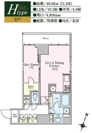レジディア池上Ⅱの間取り
