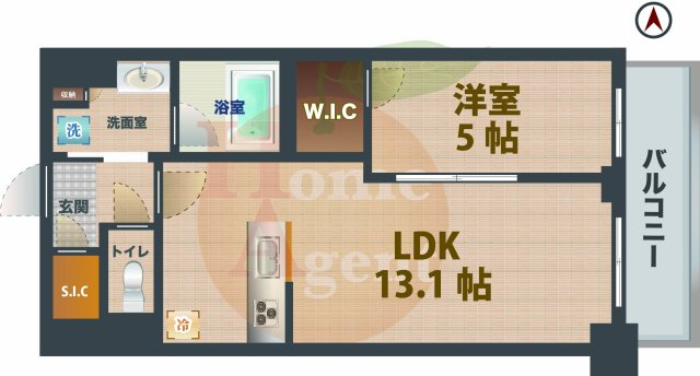 【間取り】 | メトロステージPLUS中野弥生町 | 1LDKのお部屋です。