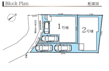 茅ヶ崎市南湖5期　新築戸建　全２棟1号棟の区画図