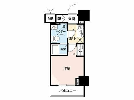 【間取り】 | メインステージ蒲田Ⅵエグザ