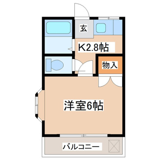 【間取り】 | 平和コーポ１号館 | 間取りです。