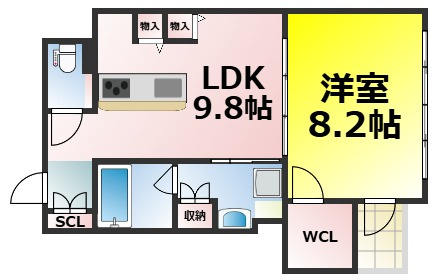 【間取り】 | RIDGE北堀江 仲介手数料無料