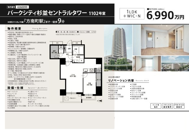【その他】 | パークシティ杉並セントラルタワー　仲介手数料無料＋40万円現金プレゼント中