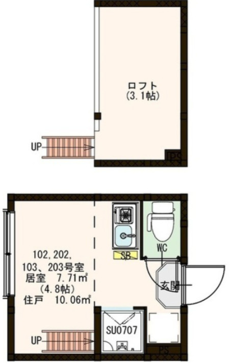 プログレッソ中野の間取り