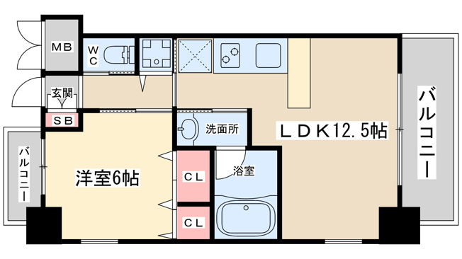 【間取り】 | スプランディッド新大阪キャトル