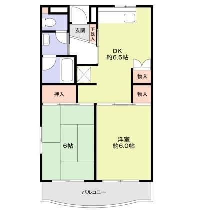 コーポウィステリアの間取り|間取りです。
