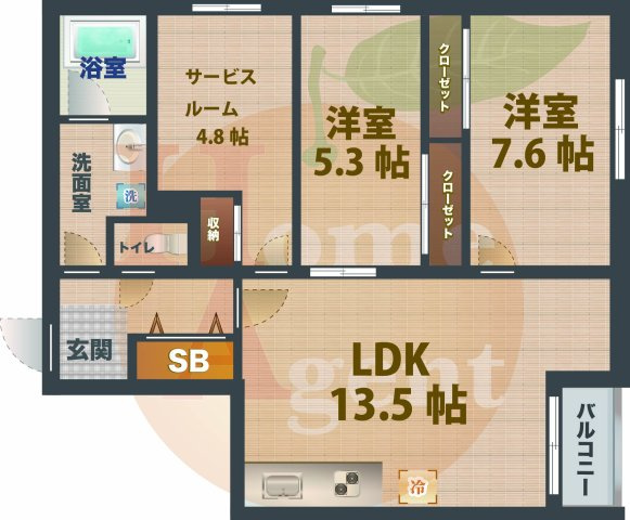 【間取り】 | COEUR　BLANC西荻窪 | 2SLDKのお部屋です。