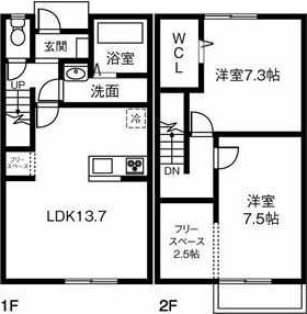 Maison du Matsubara Aの間取り