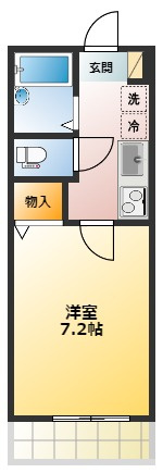 武蔵野市境南町５丁目の賃貸マンションの間取り